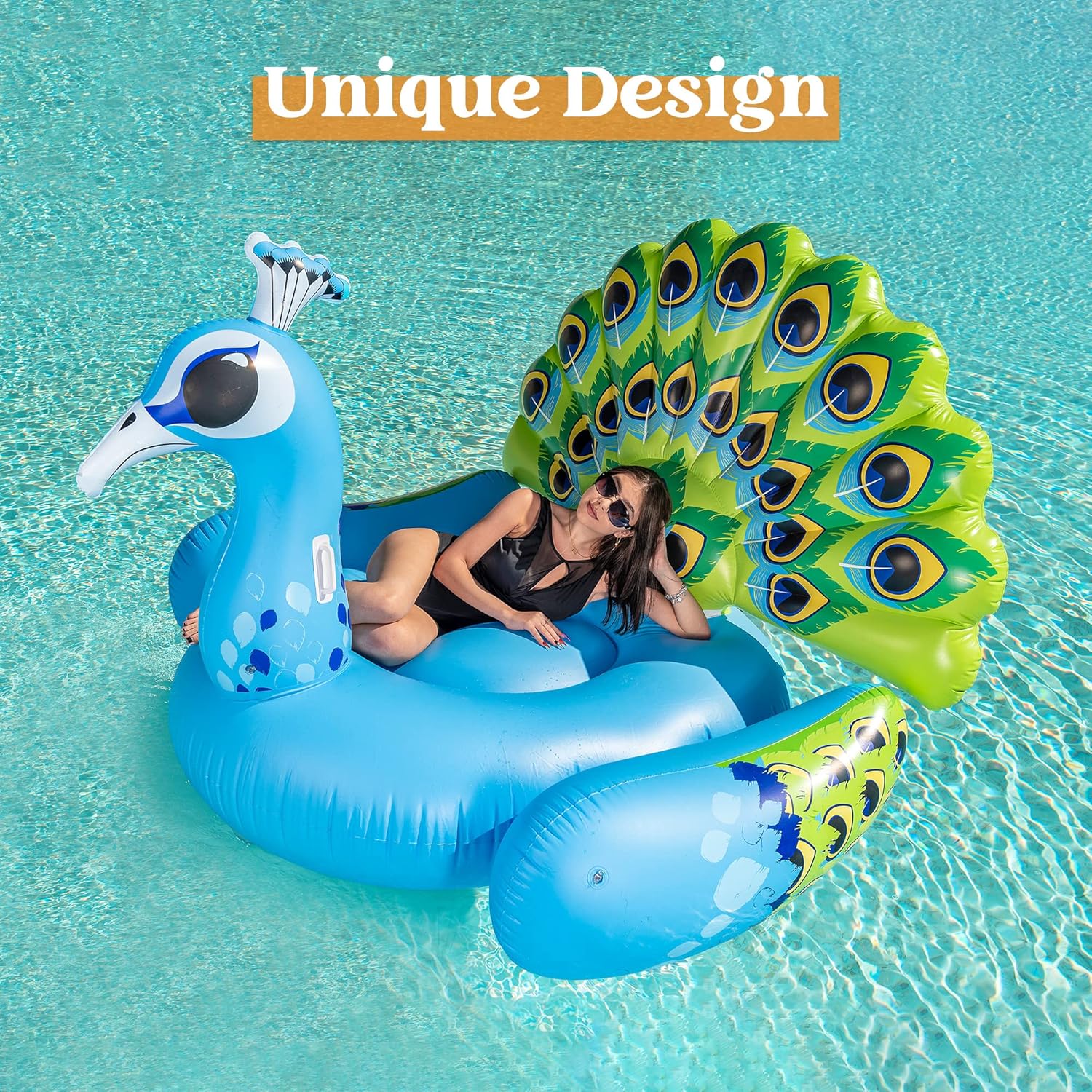 Buy JOYIN Inflatable Peacock Pool Float 