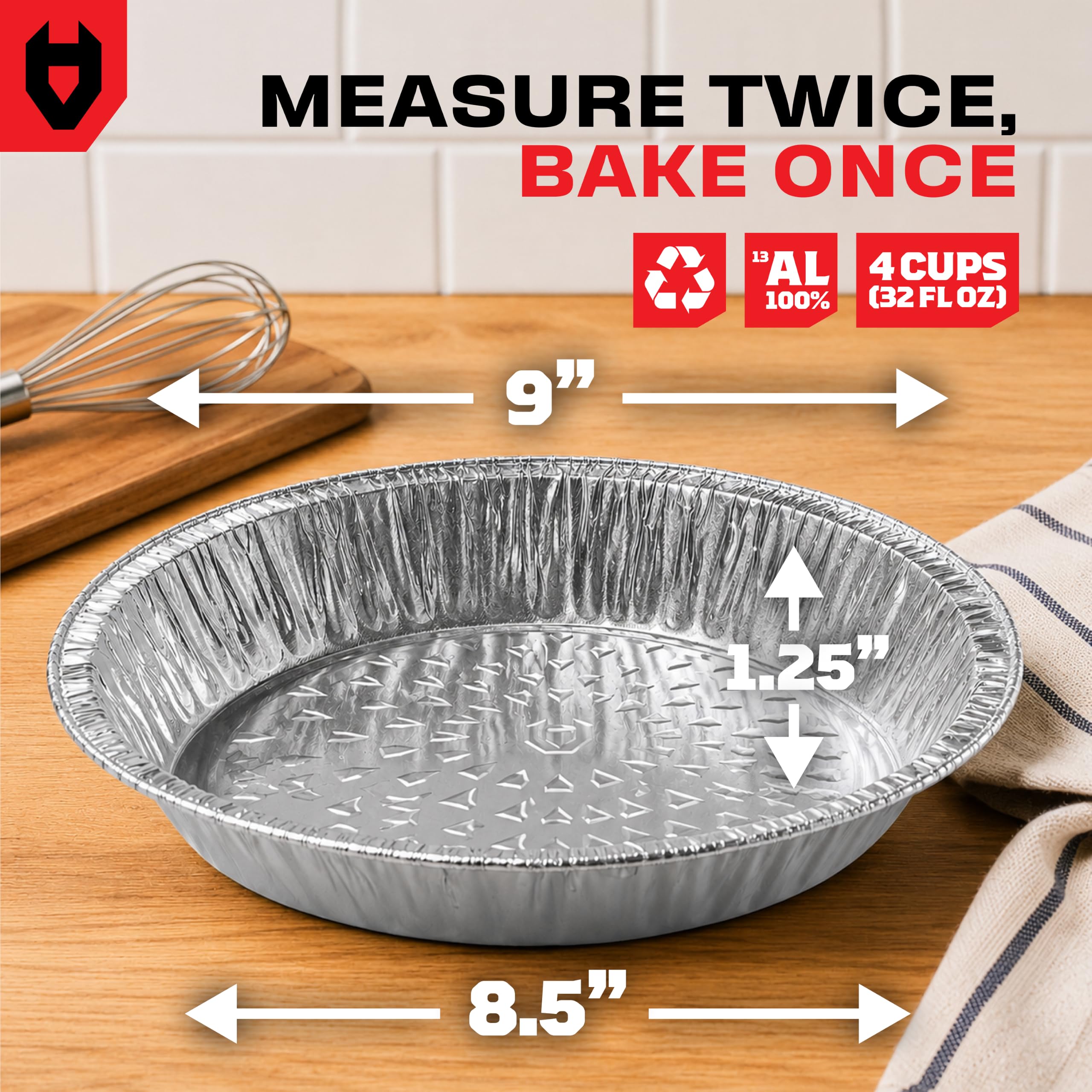 Premium Disposable Pie Pans - 50 Pack -2
