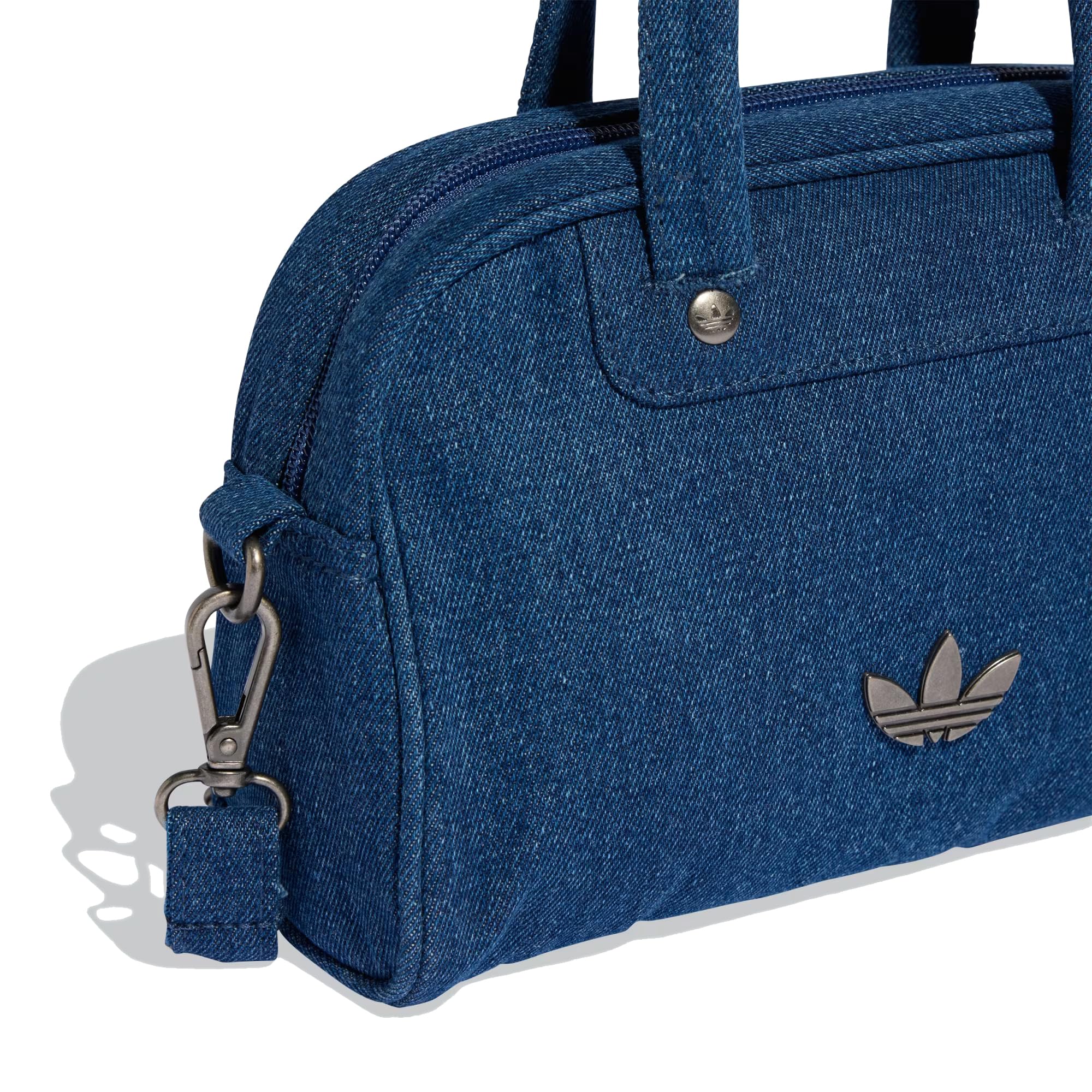 adidas Adicolor Mini Bowling Denim Borsa a tracolla, blu navy, NS, Classico