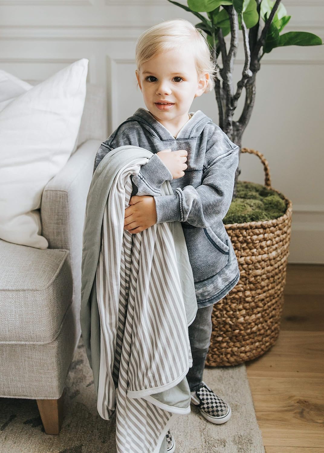 Copper Pearl Everest Three-Layer Baby Quilt: Soft, Breathable, Cozy Toddler Blanket | 46x46 Premium Polyester/Rayon