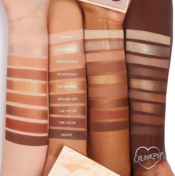 ColourPop Nude Mood Eyeshadow Palette - Brown & Copper Palette with Metallic and Matte Finishes - High-Pigment Eye Makeup with a Long-Wearing Formula (0.3 oz) - 3