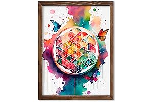Unveiling the Sacred Essence with Flower of Life Chakra Poster