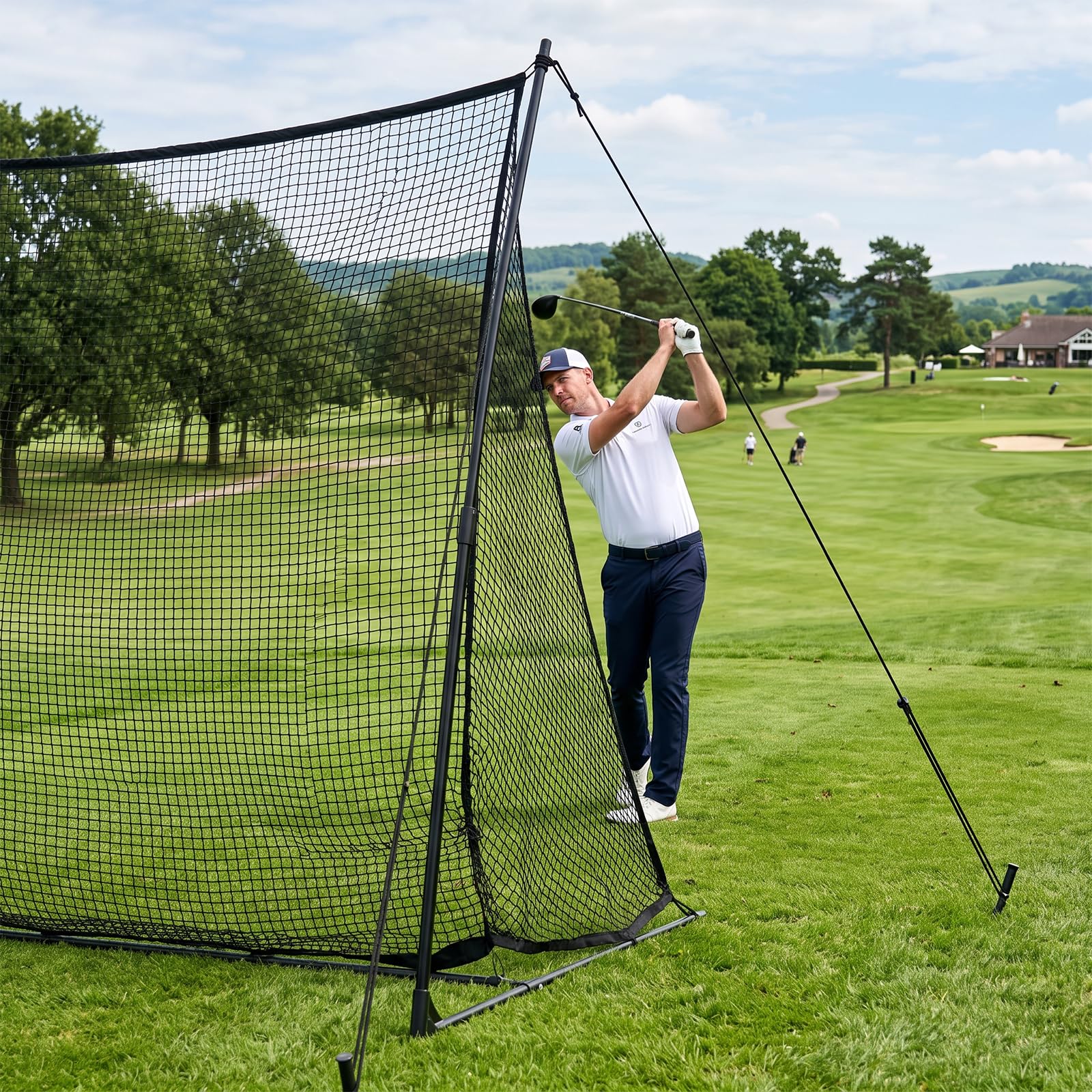 Red deportiva multiusos 3 × 3 m Polietileno Golf Entrenamiento Red de Golf