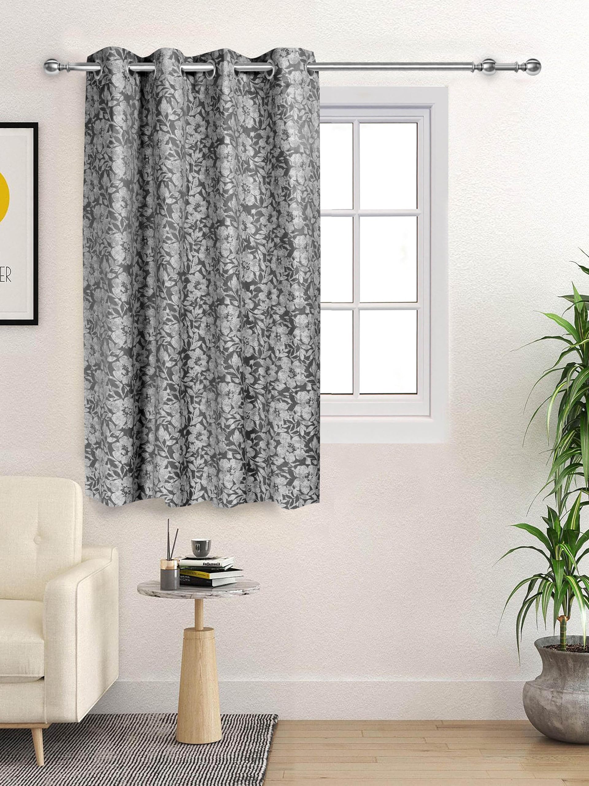 SARAL HOME EASY LIVING Kanan Cotton Window Room Darkening Curtain 1PC,Grey. 4x5 ft (B0DHZJ7QRR) Amazon Price History, Amazon Price Tracker