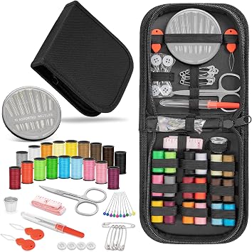 KEYHOT Sewing Kit for Adults, Needle and Thread Kit, Travel Size 74 Pcs
