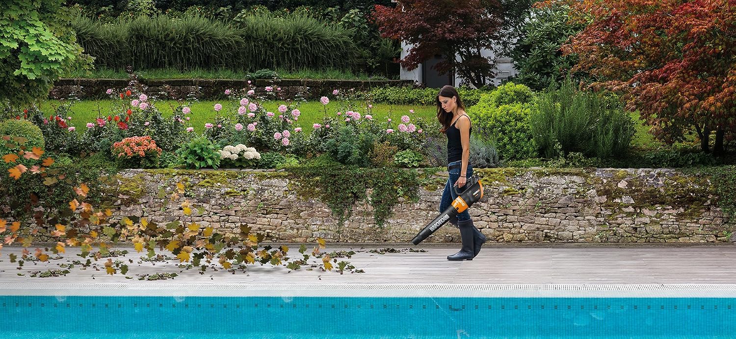 WORX WG546 TURBINE 20V PowerShare 2-Speed Cordless Battery-Powered Leaf Blower