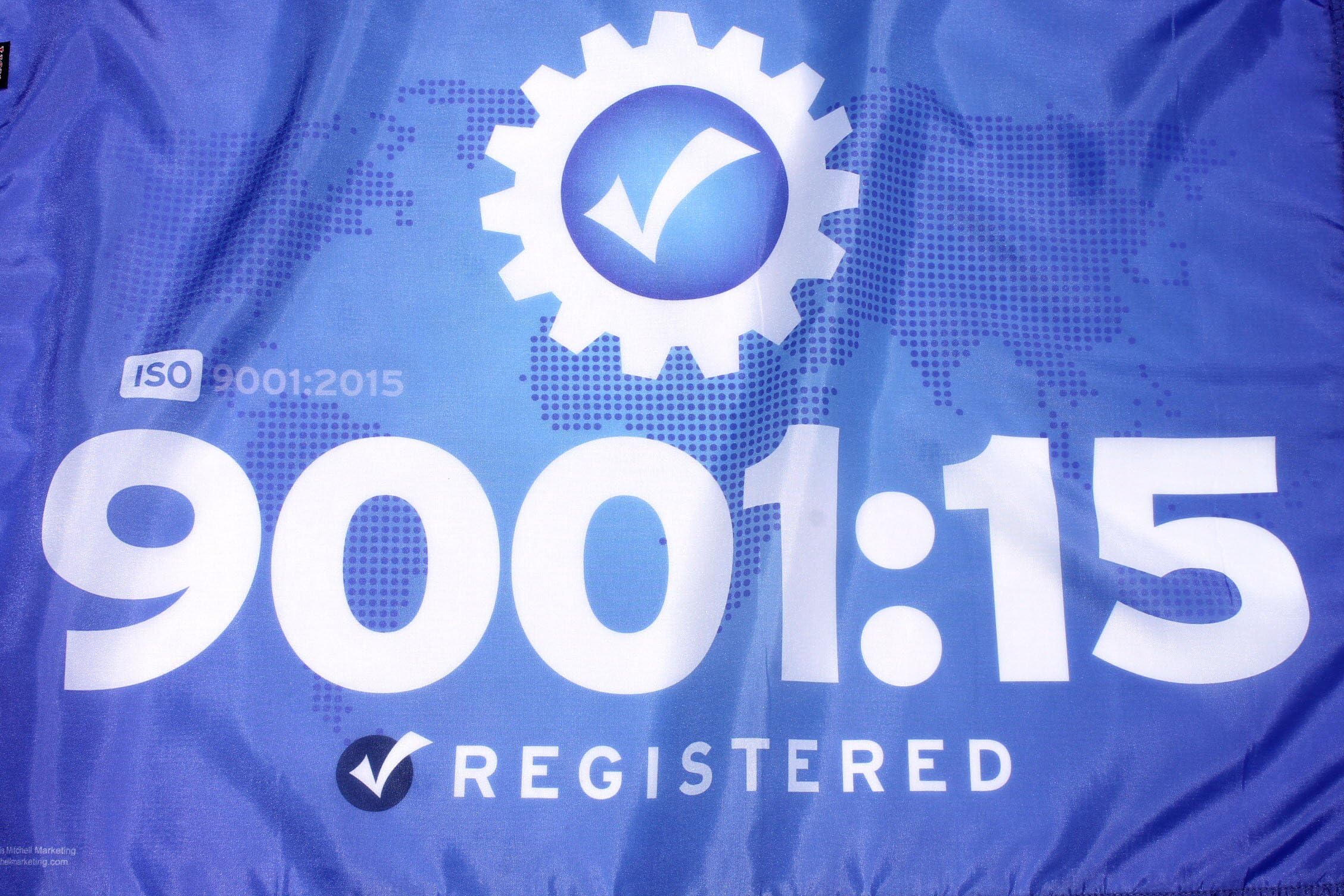 New! ISO 9001:2015 Flag