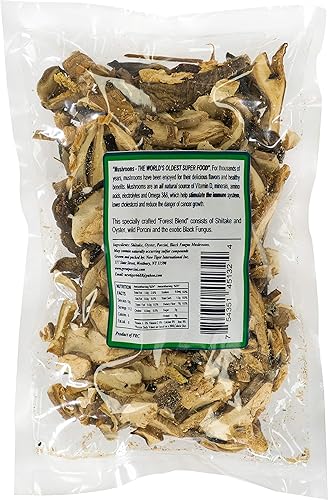 Miniatura 2 de Mushroom House Hongos secos de mezcla de bosque silvestre, 4 onzas