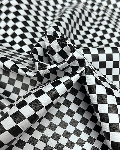 Miniatura 5 de Tapicería de vinilo en relieve de tela de carreras de damas de 54 pulgadas de ancho vendido por The Yard