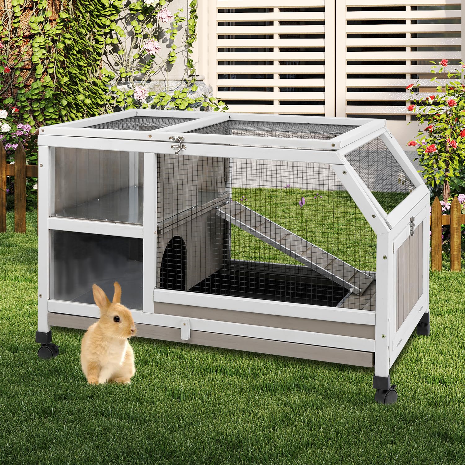Cercado para Coelhos e Pequenos Animais Externos 2 Andares com ...