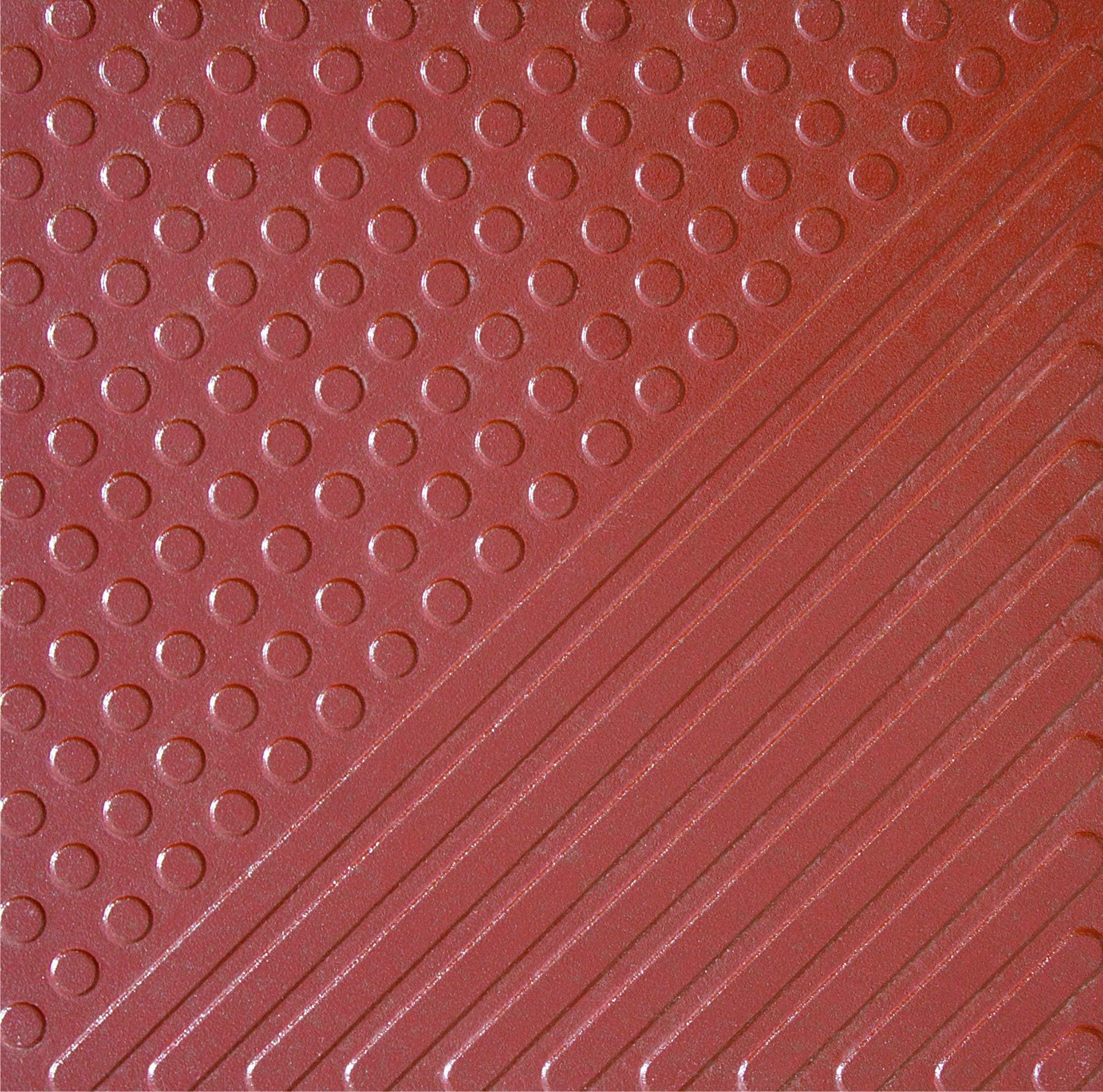 Polka Dot Strip Terracotta Plus Adv - Glazed Vitrified Tile, Floor Tiles, Rustic Look, (30 x 30cm - 1cm Thickness, Matte Finish, 8 Tiles in Box)