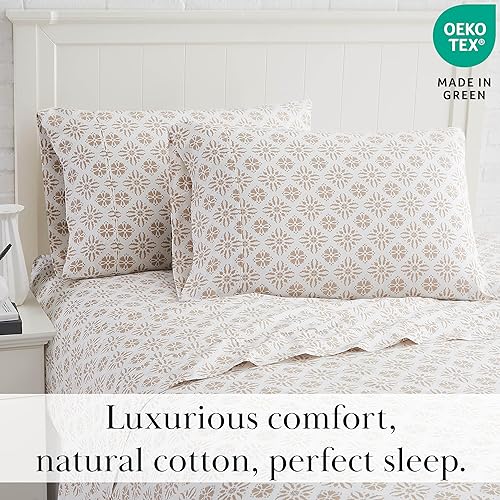 Miniatura 25 de Southshore Fine Living, Inc., Juego de sábanas de 4 piezas, 100% algodón, tamaño Queen, sábanas de 300 hilos con bolsillo extra profundo, sábana 10