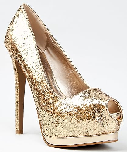 qupid glitter heels