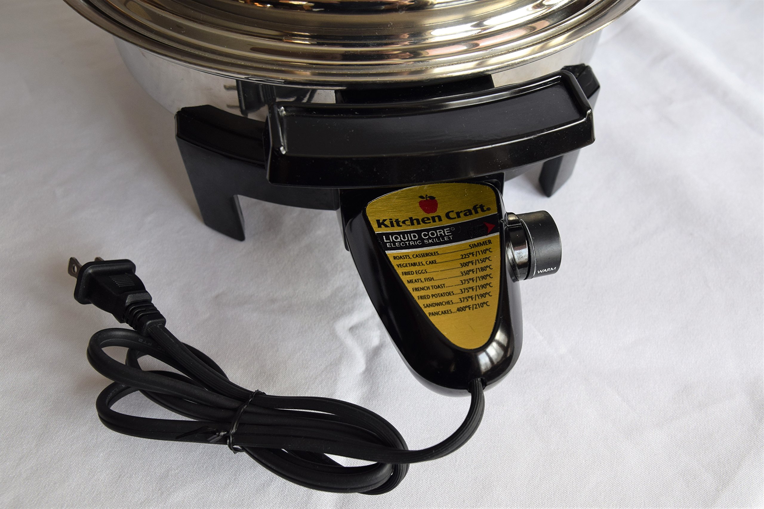キッチン家電 WEST BEND Liquid Core Electric Skillet WEST BEND KITCHEN CRAFT T304 Stainless Steel LIQUID CORE 11 ½