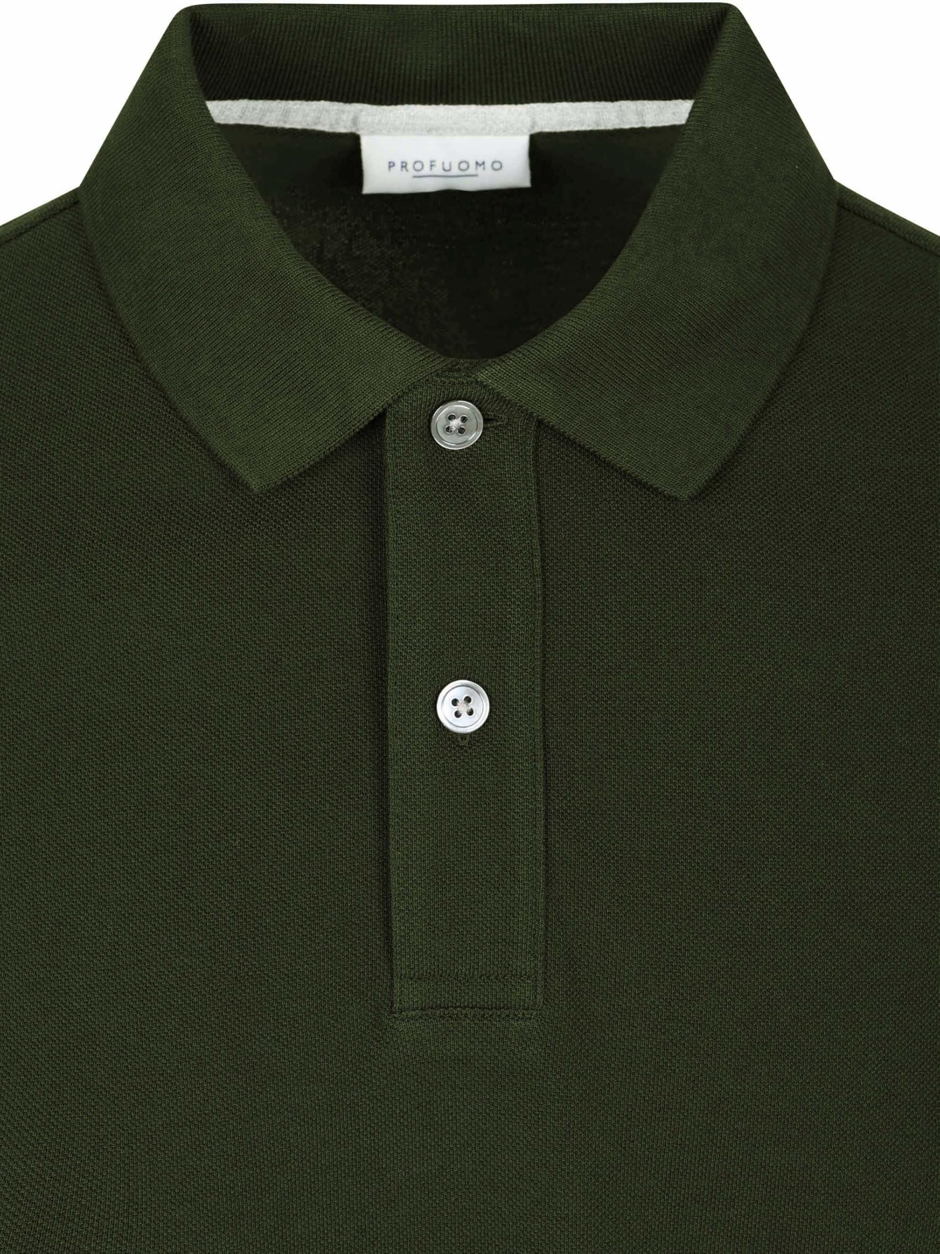 Profuomo Polo piqué, verde, verde scuro, L