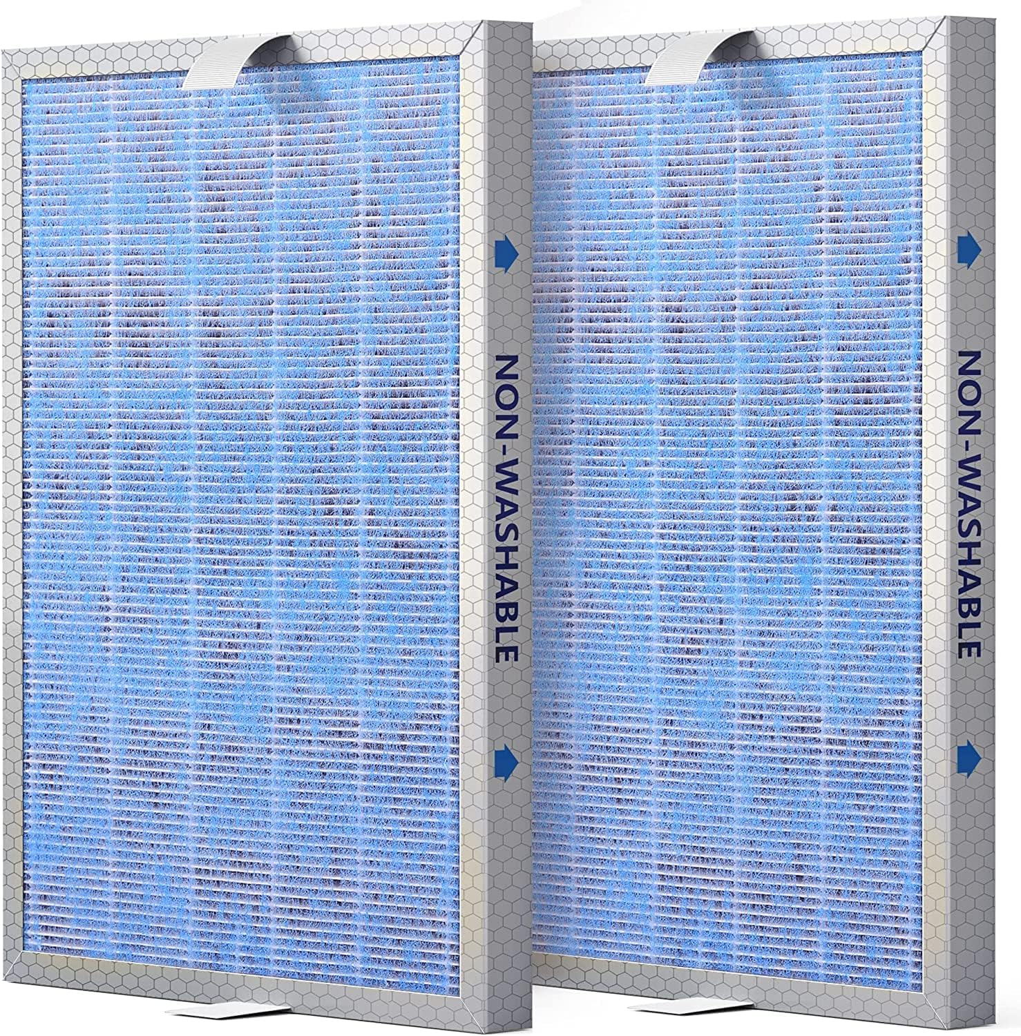 Genuine Membrane Solutions MSA3/MSA3S Original Air Purifier Filter Replacement, Upgraded 3-in-1 H13 True HEPA Filter with OdallerPure Technology, 2 Pack