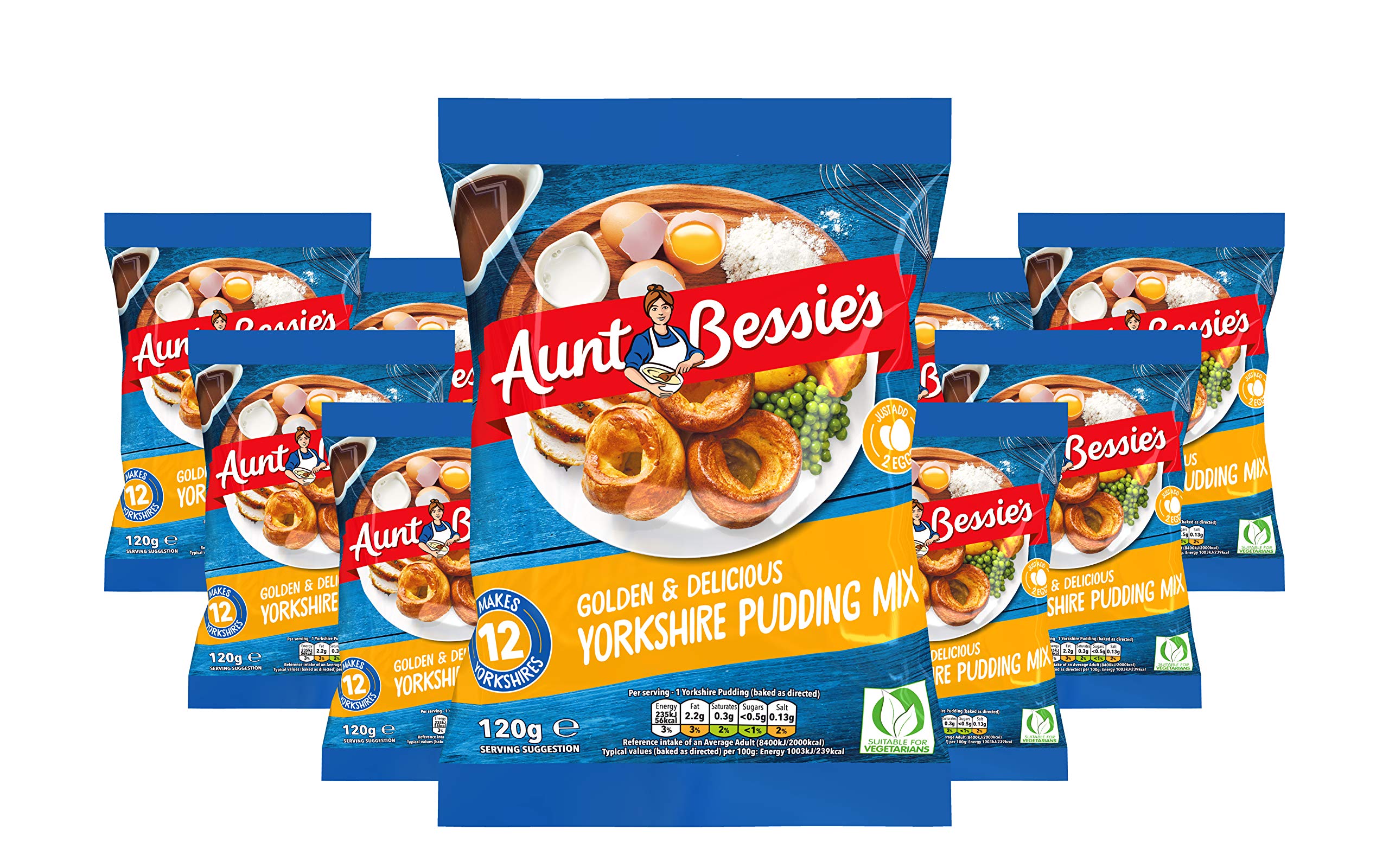 Aunt Bessie's Sunday Roast Yorkshire Pudding Teig Mix, 120 g, 9 Stück