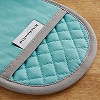 Vista 4 de KitchenAid Juego de 2 agarraderas Asteroid, aguamarina, 6.5"x10