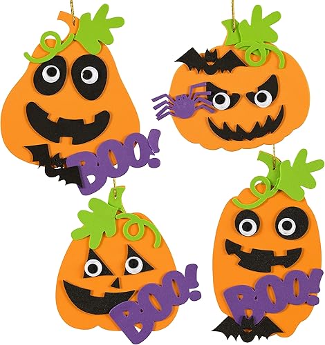 Ready 2 Learn Crea tus propias calabazas de Halloween  Juego de 4  Manualidades de Halloween para niños de 4 a 8 años  Recuerdos de fiesta de