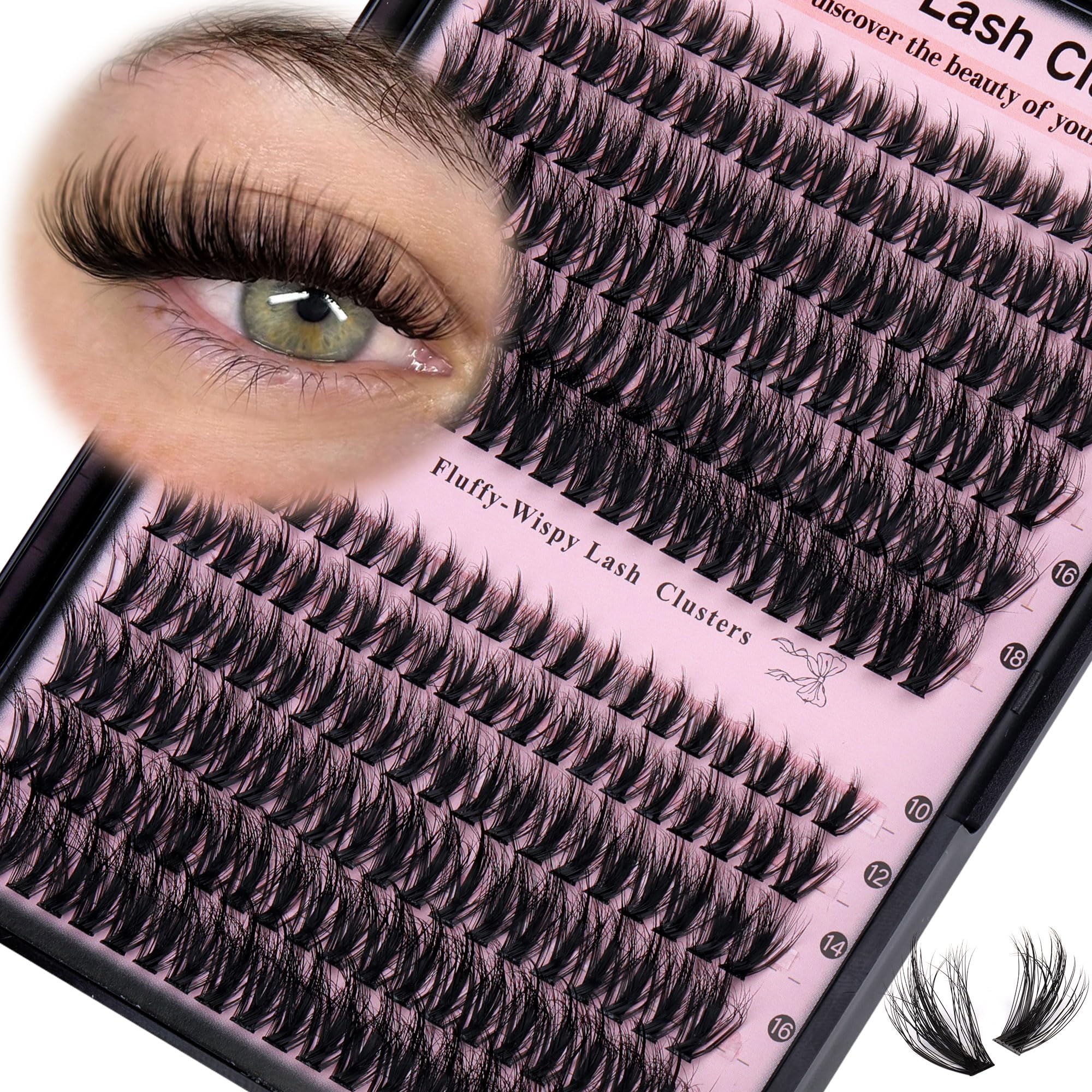 Amazon.com: Goddvenus Lash Clusters Wispy Eyelash Clusters Fluffy