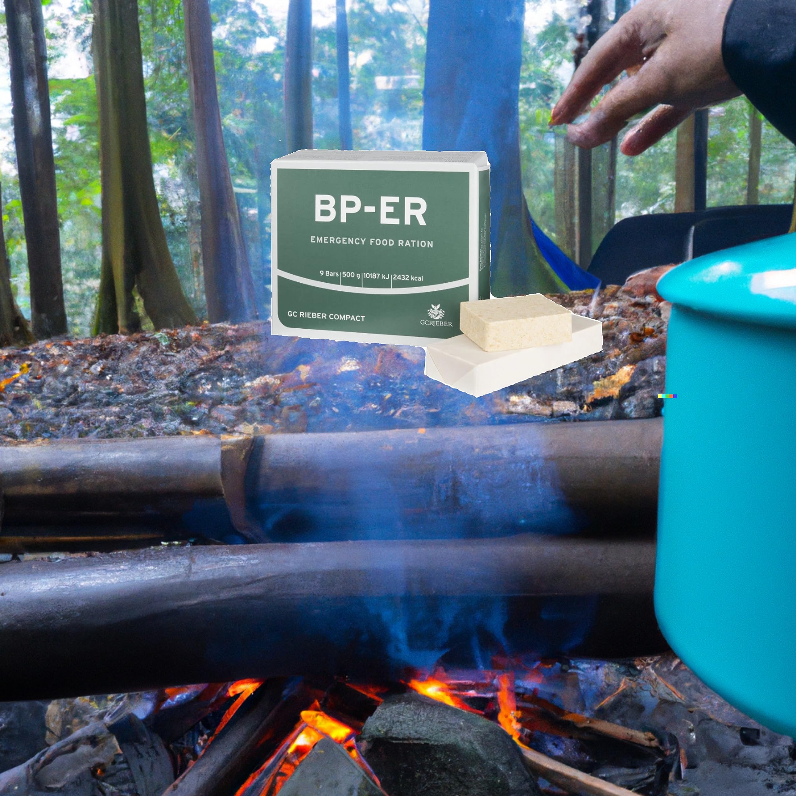 BP-ER Ration di emergenza 6 kg | Emergency Food Ration 12 x 500 g | Alimento a lungo termine | Alimenti di emergenza | Sopravvivenza