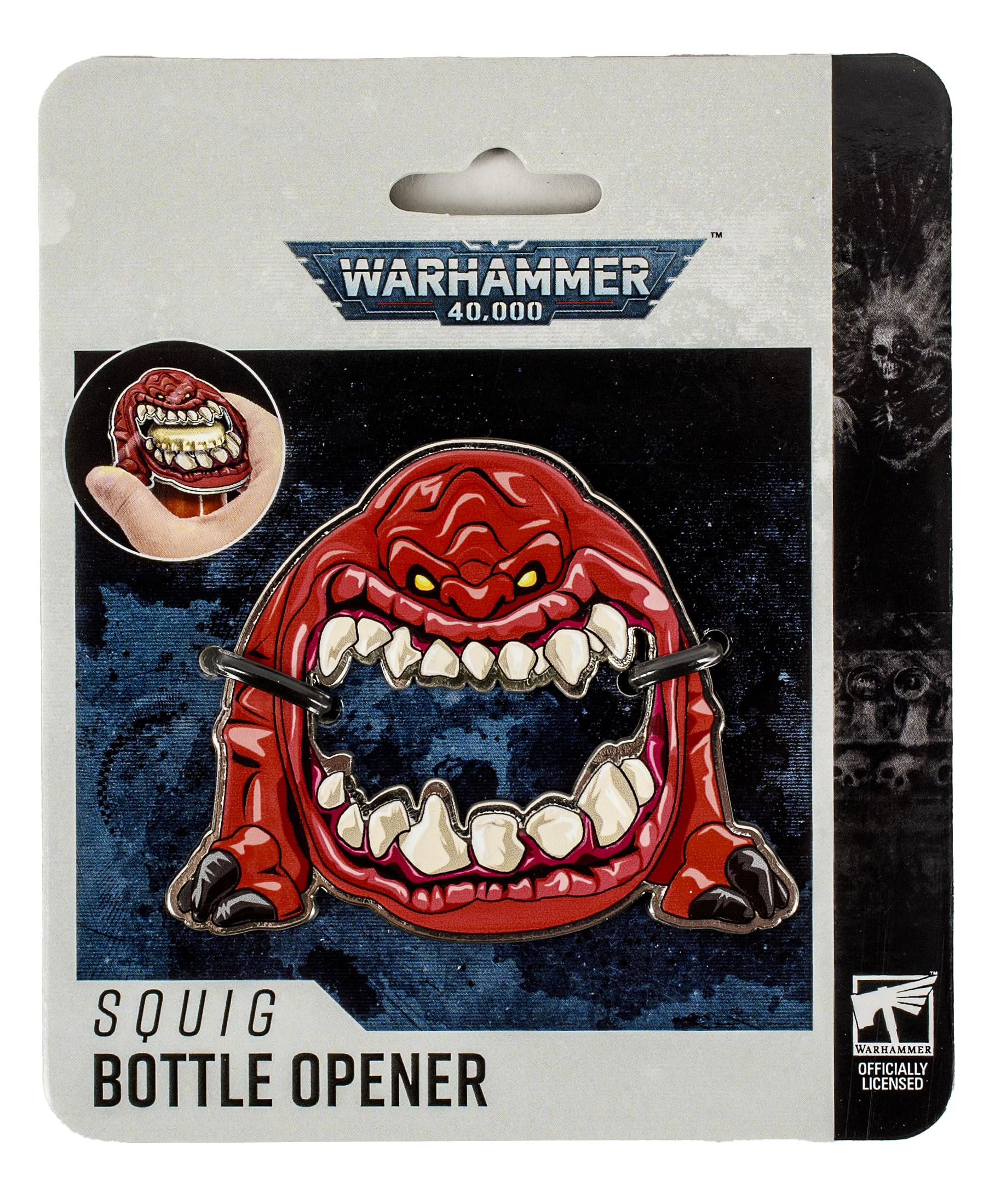 Warhammer 40K Squig Bottle Opener - Ork Beer Opener Bar Accessory - Novelty Kitchen Gadget - Games Workshop 40000 Merchandise - Gifts for Men, Dad, Husband