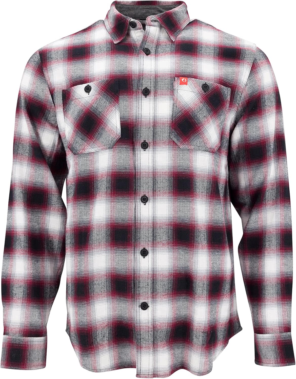 The American Outdoorsman Men's Flannel Button Down - Long Sleeve Midweight Plaid Button Down Shirt - Breathable Flannel