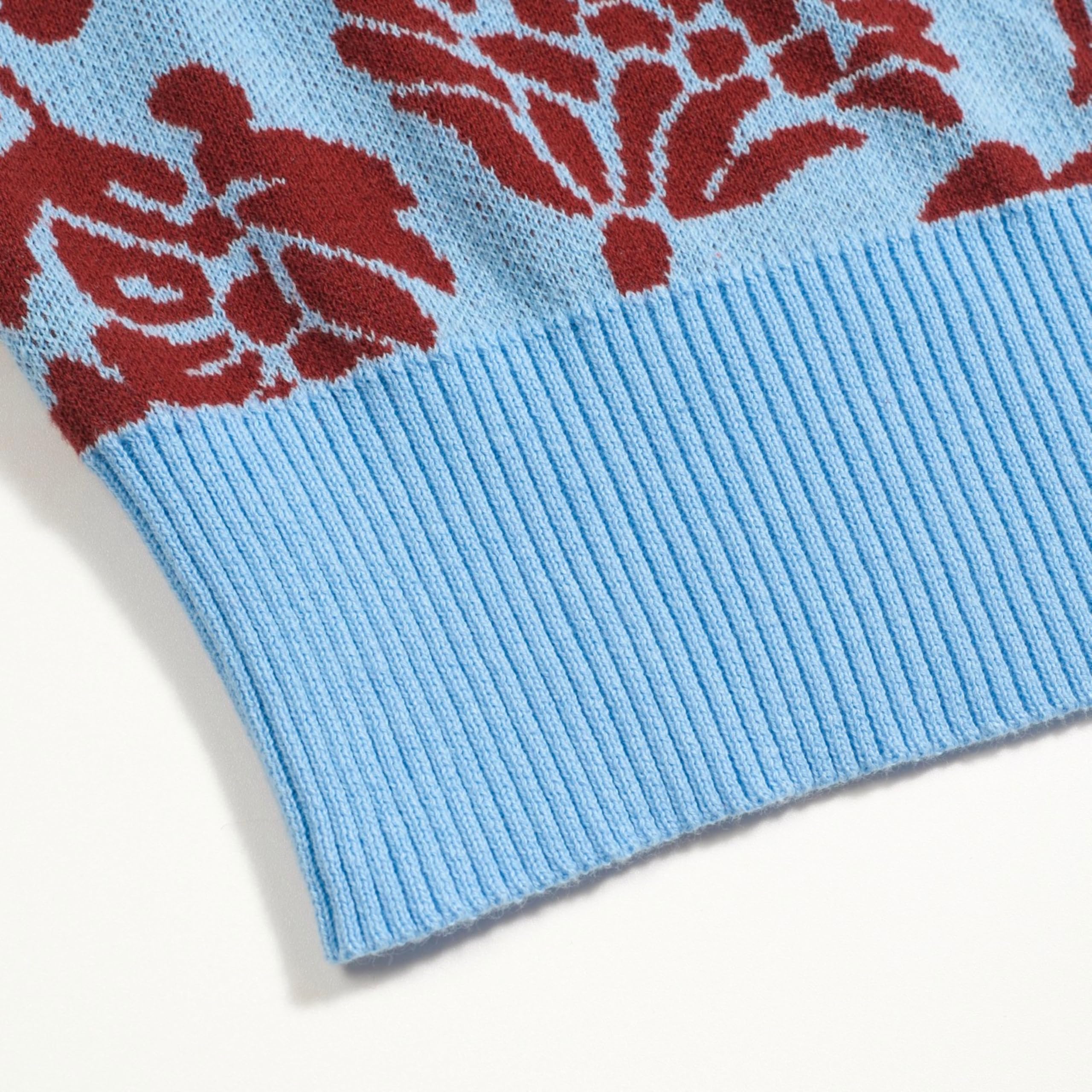 OXKNIT Camiseta de manga corta para mujer de verano, de punto de algodón, color azul
