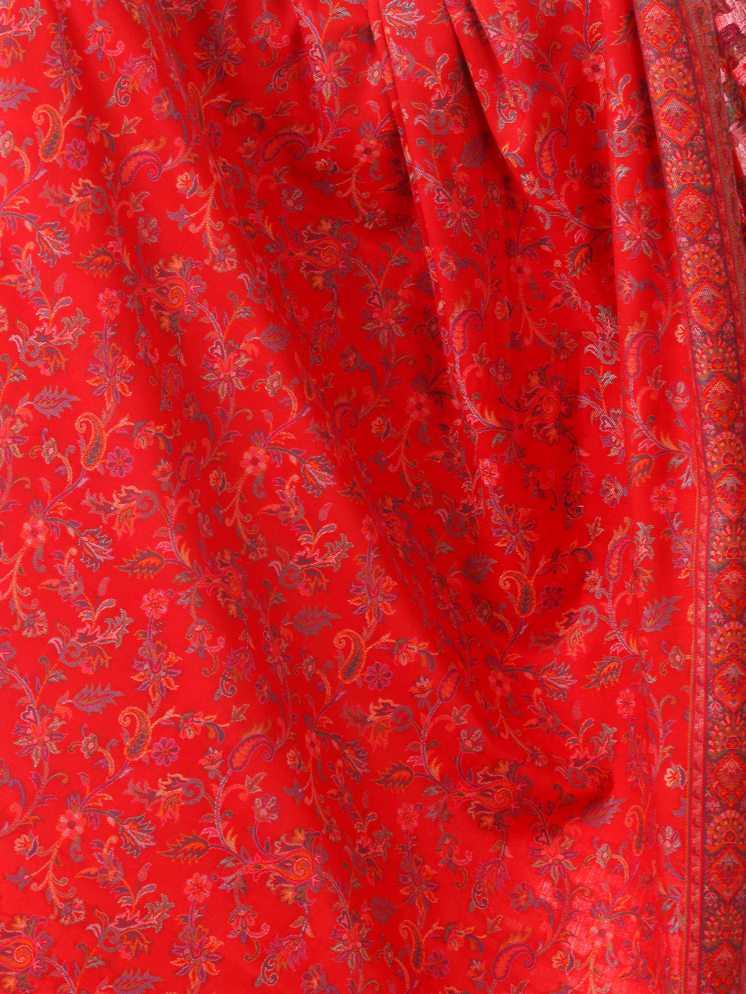 Pashtush Womens Kaani Shawl, Faux Pashmina, Woven Jacquard Design with Woven Kashmiri Paisleys, Soft and Warm Faux Pashmina (Taupe) 2