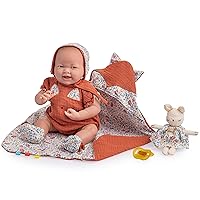 JC TOYS - Bambola La Newborn appena nata da 38 cm, in morbido corpo