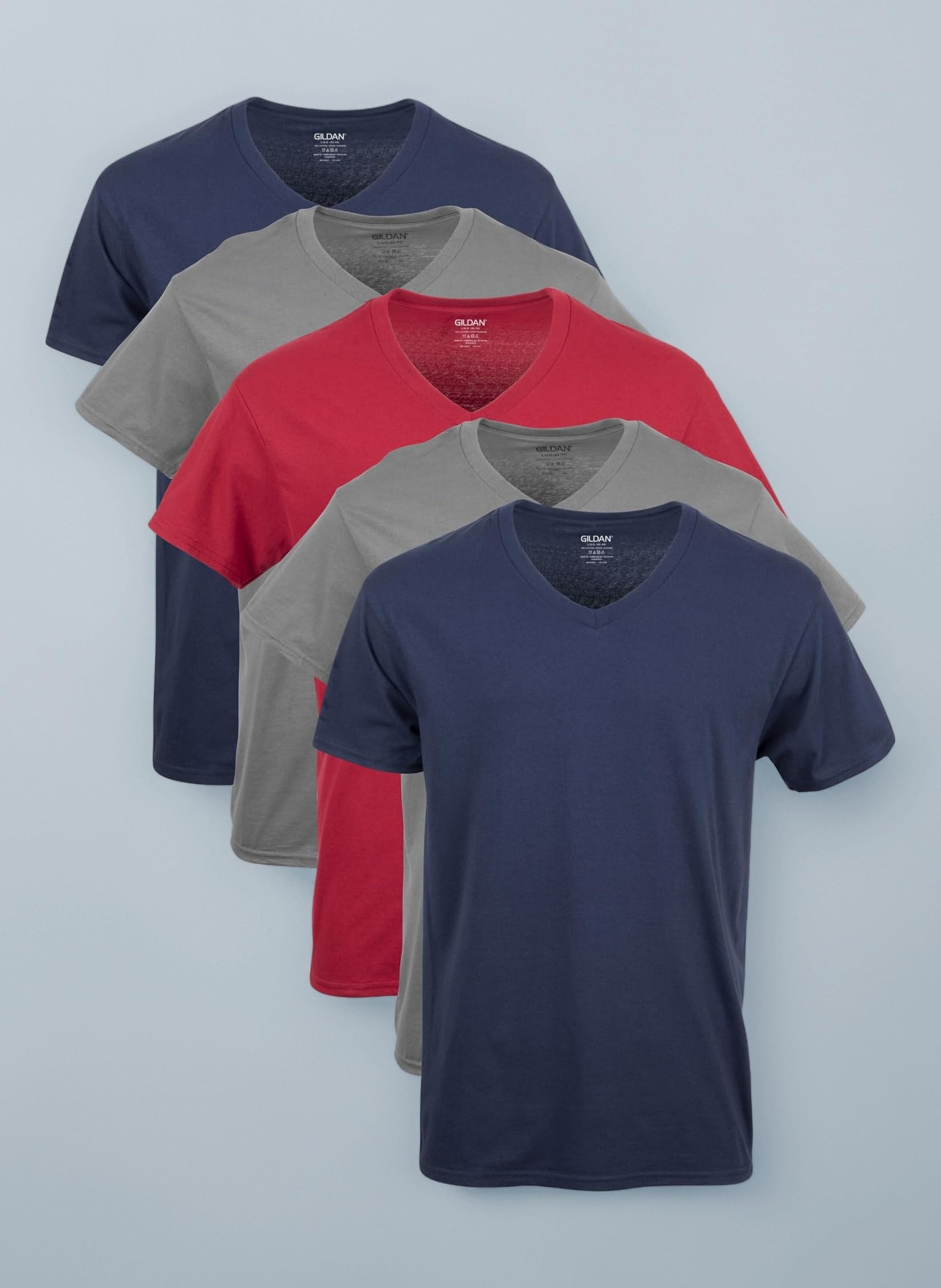 Men's V-Neck T-Shirts, Multipack, Style G1103 Undershirt