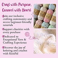 Vista 8 de Cotton to The Core Cotton Yarn for Crocheting, 6-Pack (852 Yds / 300G), Free Patterns, Beginners Friendly - Soft Baby Yarn for Knitting - 3 DK Light