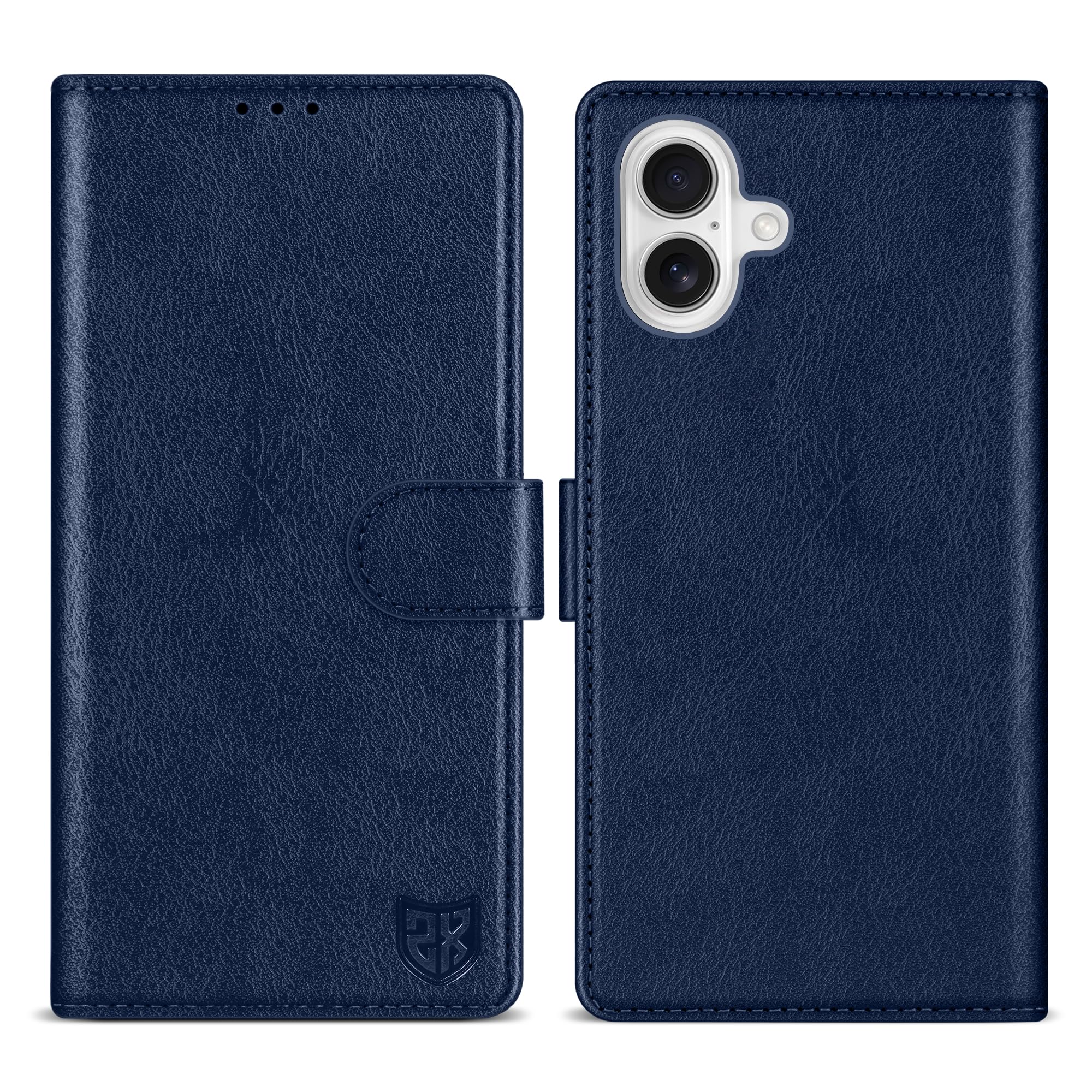 ZZXX for iPhone 16 Plus Wallet Case with [RFID Blocking] Card Slot Kickstand Magnetic Closure Leather Flip Fold Protective Phone Case for iPhone 16