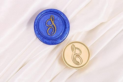 Miniatura 5 de Yoption - Sello de cera con diseño de letra del alfabeto y cabeza de latón retro, sello clásico