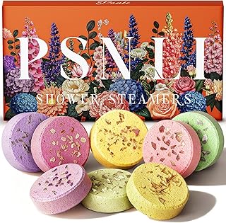 Shower Steamers Gifts for Women – 8 Psc Natural Aromatherapy Stocking Stuffers with Essential Oils, Relaxing Spa Shower Tablets for Stress Relief, Self Care & Christmas Gifts Bath Bombs