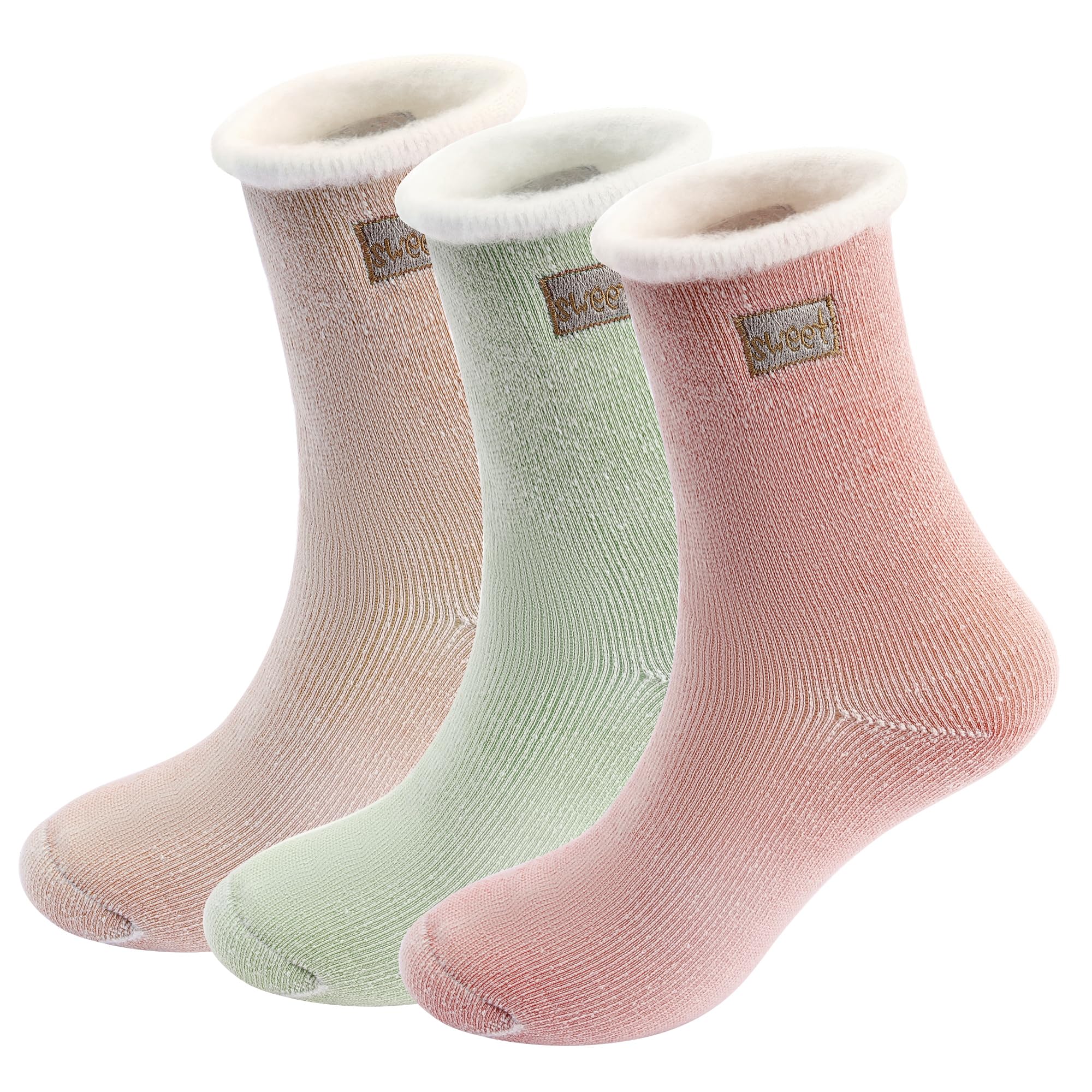 Womens Super Thick Wool Socks （2-3Paris）, 5-10 Size Warm Winter Soft Thermal Socks, Cozy Winter Socks for Women Gifts