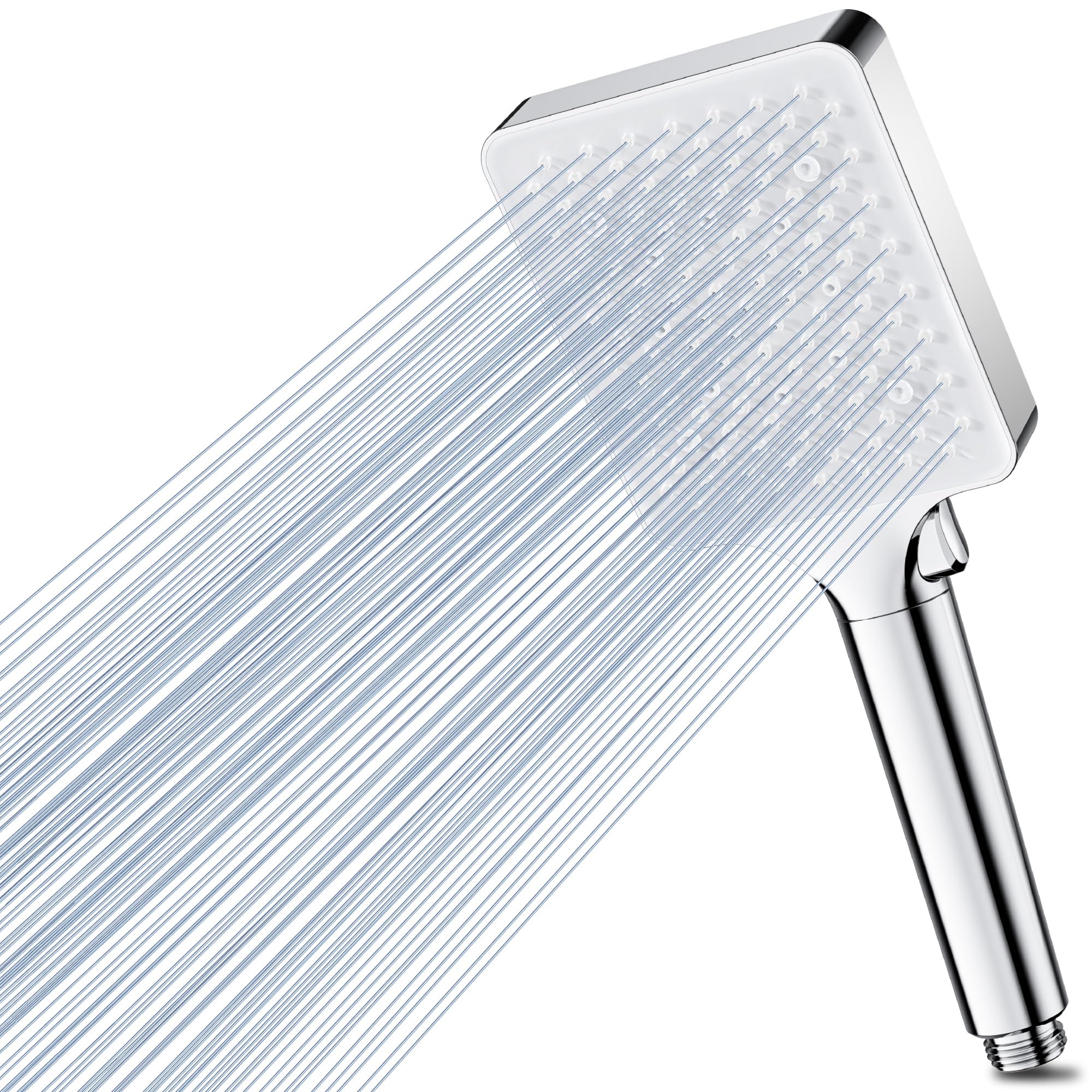 Magichome Duschkopf 6 Strahlarten, Hochdruck Duschkopf Wassersparend, Handbrause Einhand-Einstellung, Brausekopf Wassersparender Sparduschkopf Groß