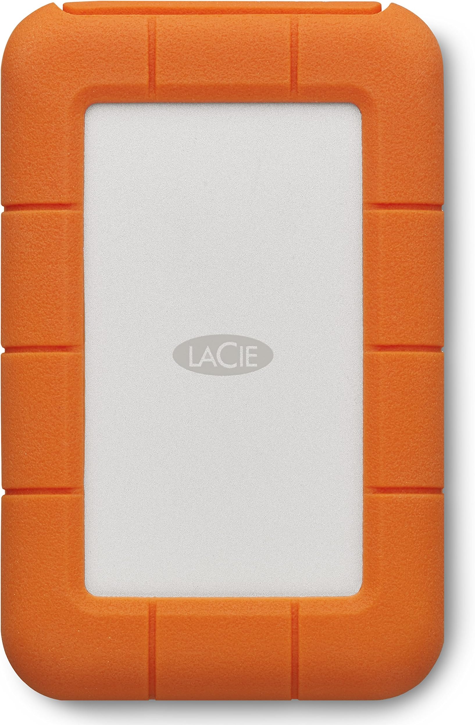 LaCie Rugged USB-C, 4TB, Portable External Hard Drive, Drop, Shock, Dust, Rain Resistant, for Mac & PC (STFR4000800)