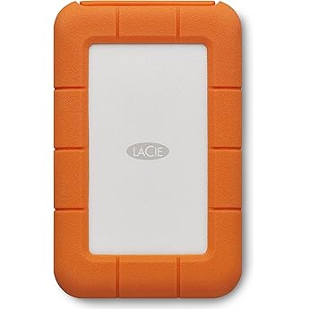 LaCie Rugged USB-C, 4TB, portable external hard drive for Mac, 2.5-inch, USB-C, Mac, PC