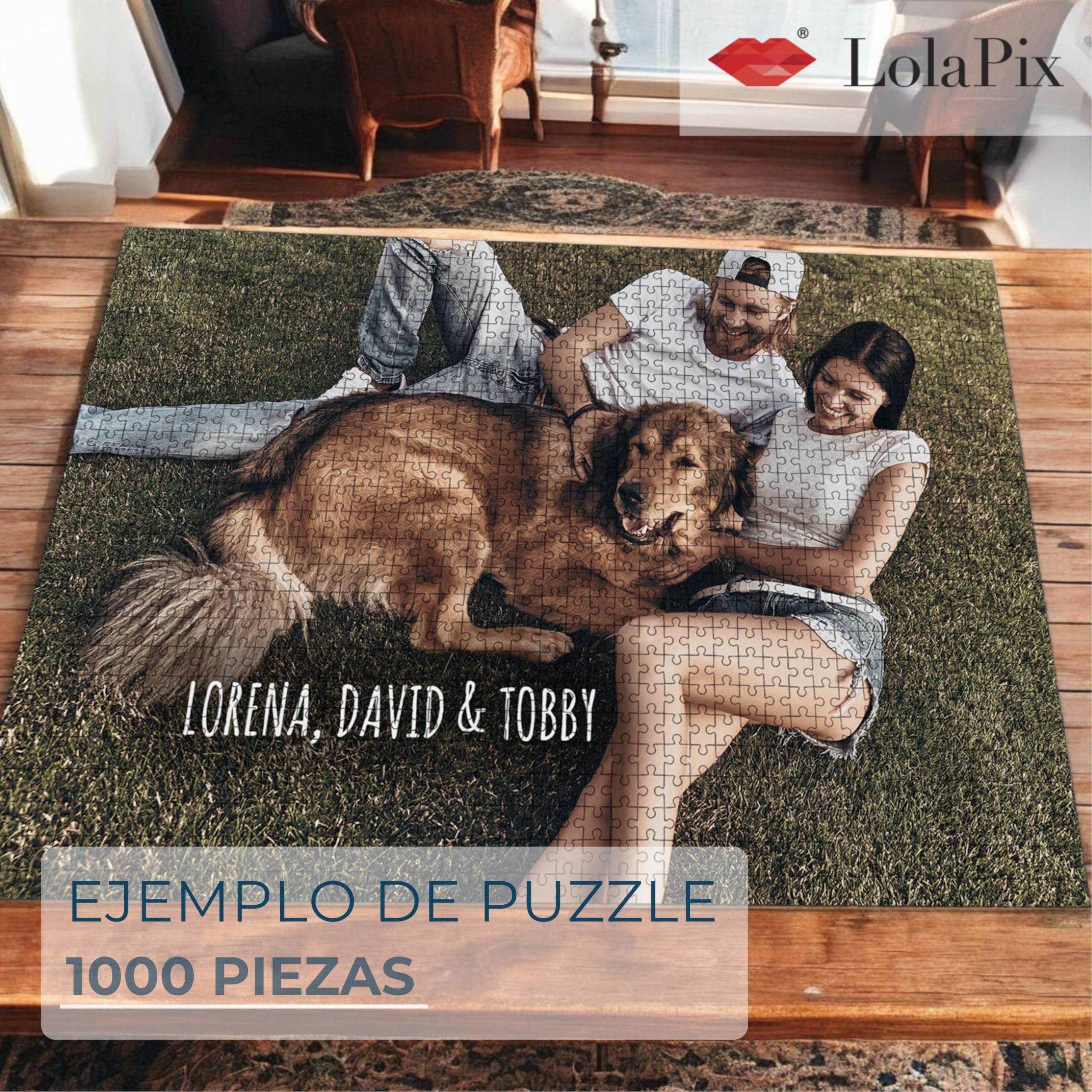 Puzzle Personalizado con Foto 500/1000 Piezas 68x48CM. Puzzles Personalizados con Fotos y Texto. Rompecabezas Personalizado Adultos y Niños. Regalo Día de la Madre. Regalos Originales Mujer y Hombre.