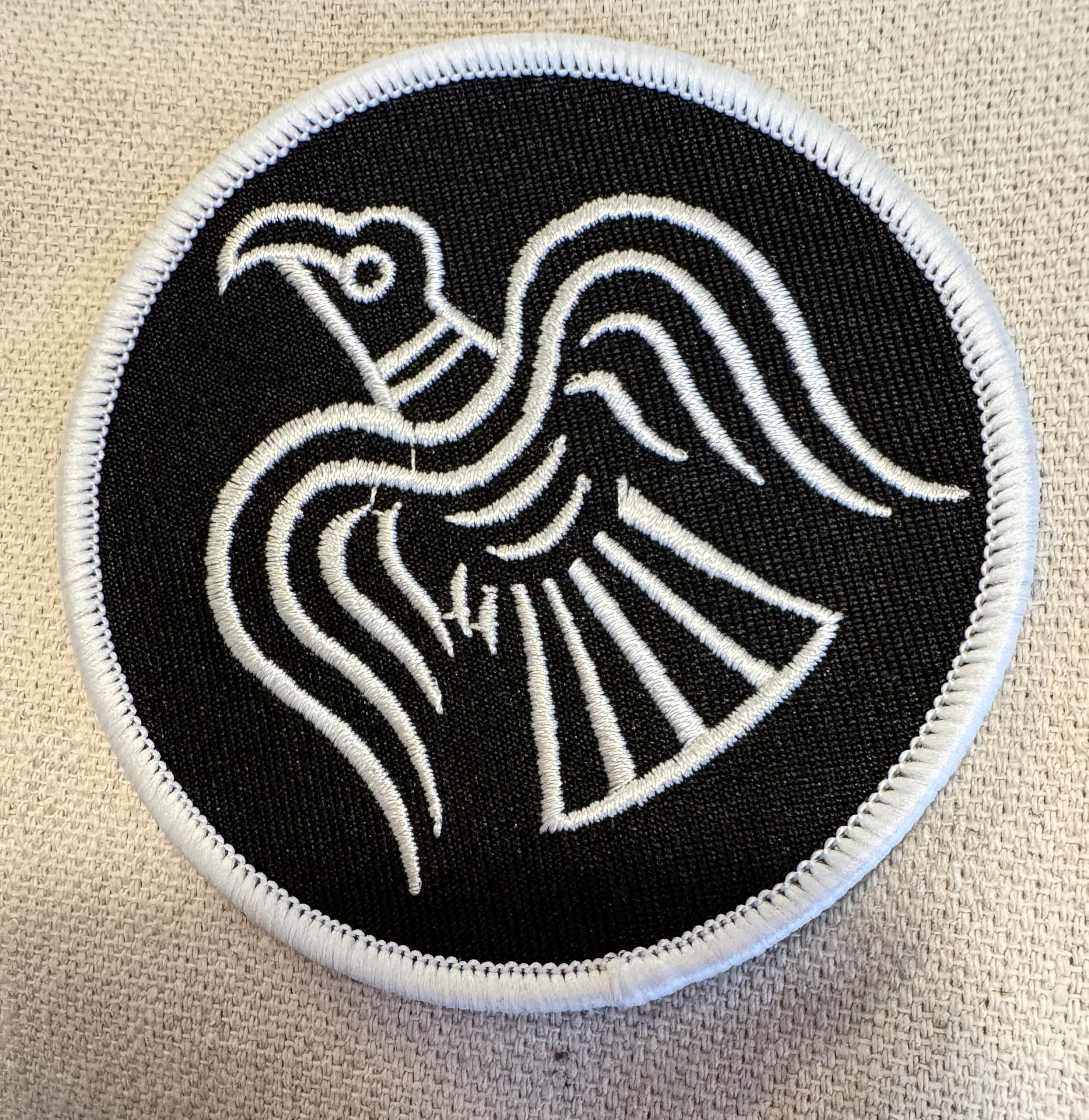 Amazon.com: Odin's Raven Black Embroidered Patch Viking Iron-on