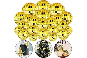 27 PCS Disco Balls Cake Decorations