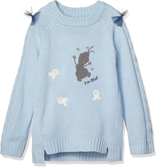 Amazon ディズニー アナと雪の女王 ニット チュニック 女の子 サックス 日本 90 日本サイズ90 相当 ワンピース チュニック 通販