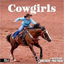 RED EMBER Cowgirls 2026 Wall Calendar 12 Month | 12" x 24" Open | Thick & Sturdy Paper | Giftable | Farm Calendar 2026