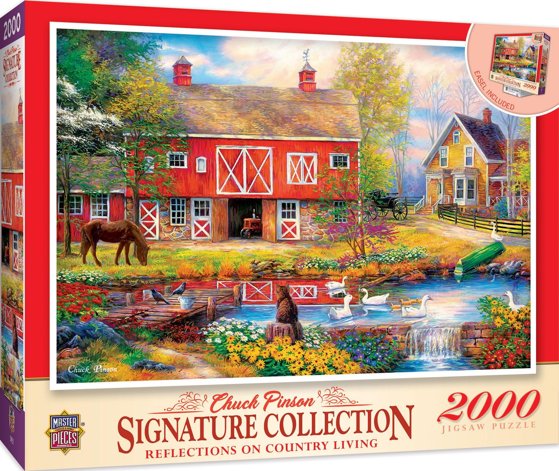 MasterPieces 2000 Piece Jigsaw Puzzle for Adults, Family, Or Youth - Reflections On Country Living - 39"x27"