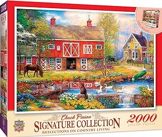 MasterPieces 2000 Piece Jigsaw Puzzle for Adults, Family, Or Youth - Reflections On Country Living - 39"x27"