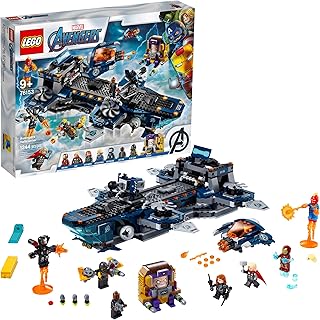 LEGO Marvel Avengers Helicarrier 76153 Fun Brick Building Toy with Marvel Avengers Action Minifigures, Great Gift for Kids Who Love Airplanes and Superhero Adventures (1,244 Pieces)