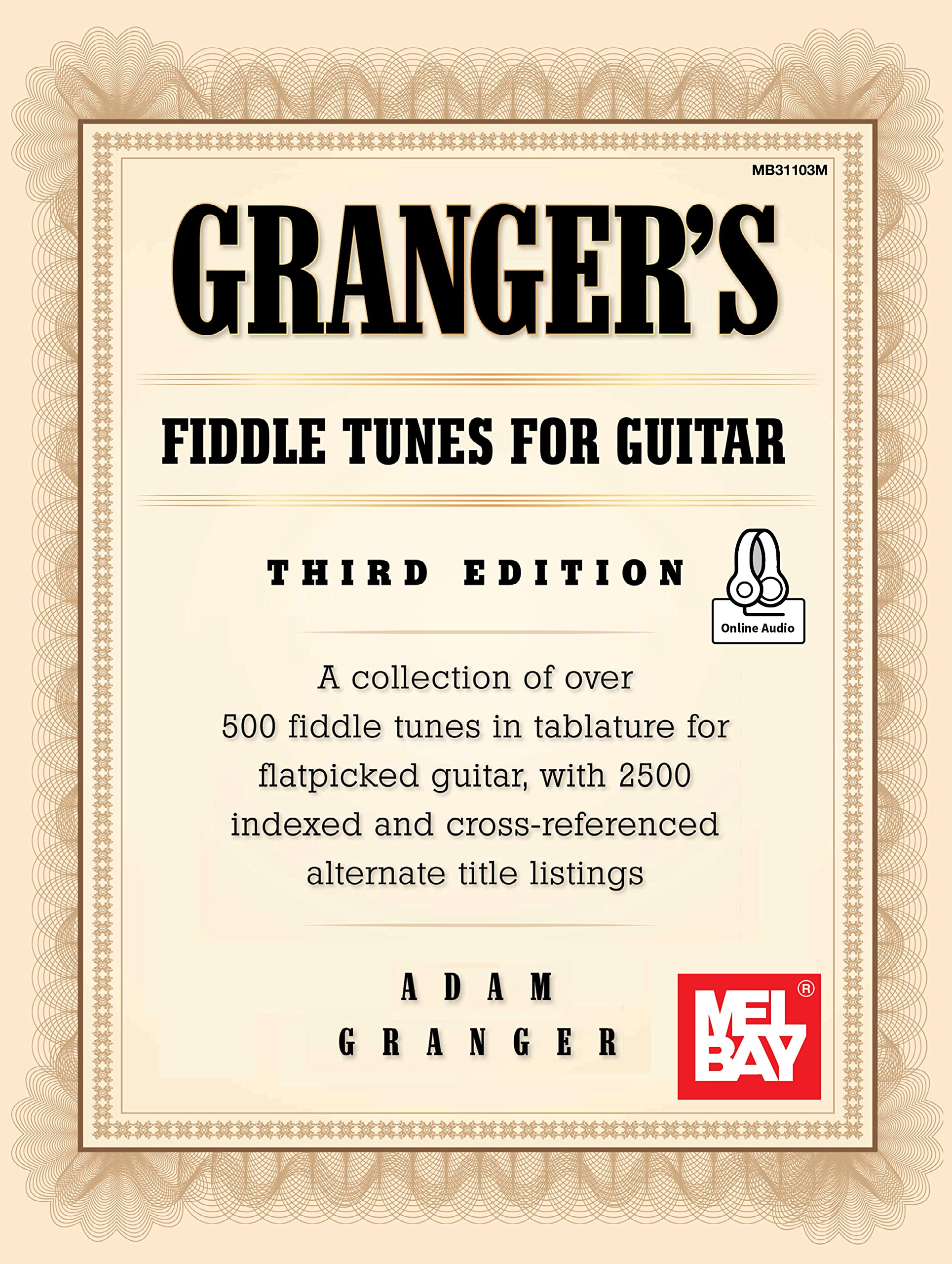 Granger's Fiddle Tunes for Guitar recueil partitions guitare folk bluegrass anglais