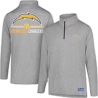 Vista 63 de Ultra Game NFL Official Adults Super Soft Quarter Zip Long Sleeve T-Shirt Gris Caliente Carbón