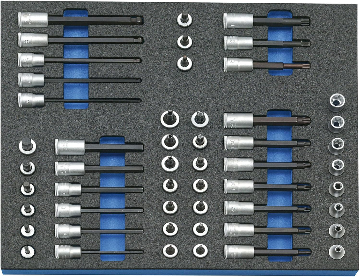 Gedore TX 30 2005 CT2 – SOCKET SPANNER SET 3/8 "-2 1/4 ct Module 52 pieces